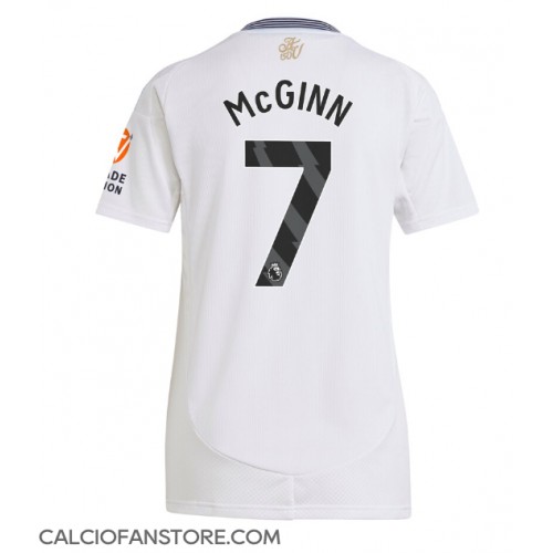 Maglia Calcio Aston Villa John McGinn #7 Seconda Divisa Donna 2024-25 Manica Corta